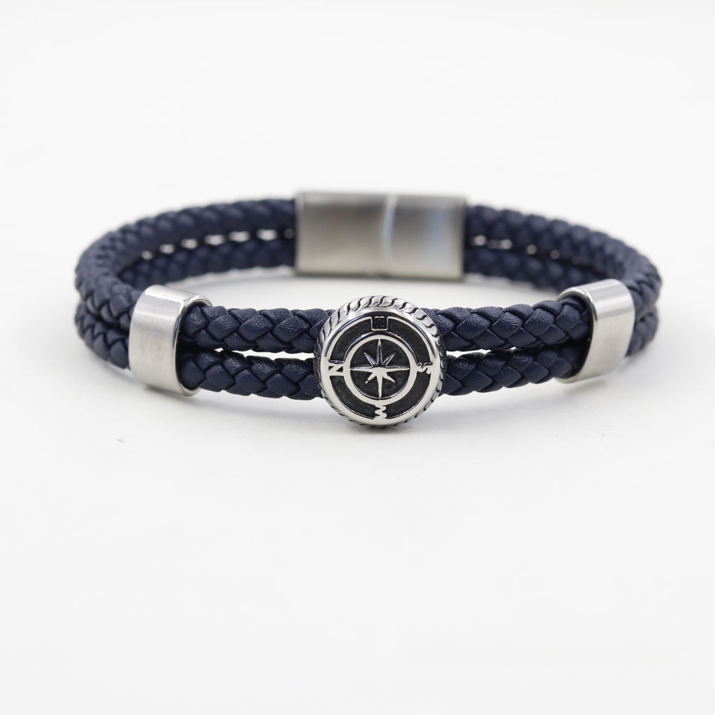 Herrenarmband aus Edelstahl, doppelt geflochten – Bild 2 | LuxeStyle