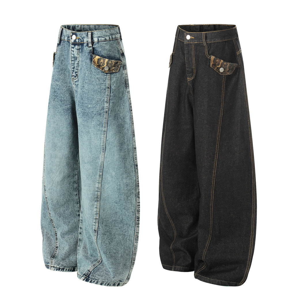 Gebürstete Weitenfreie Casualhose