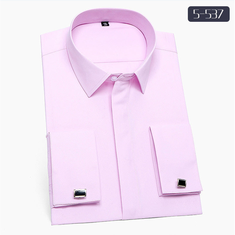 Herren Langarmhemd Slim Fit Weiss – Bild 4 | LuxeStyle