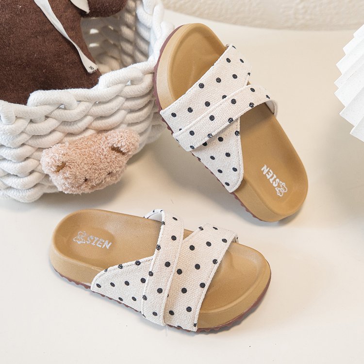 Mädchen Flip Flops mit Polka Dots