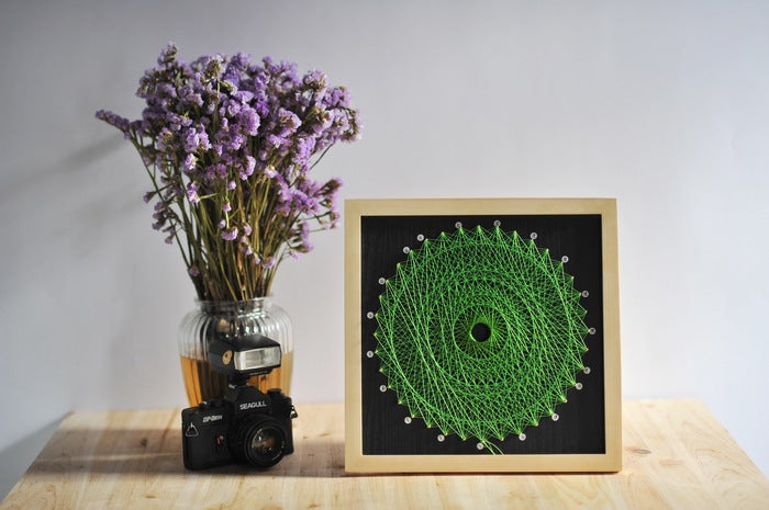 DIY-Fadenbild «Vogelnest»