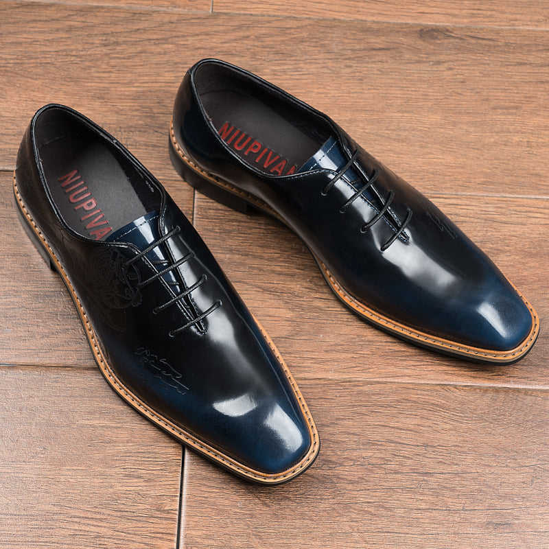 Business-Schuhe aus Kalbsleder mit Lasergravur – Bild 3 | LuxeStyle