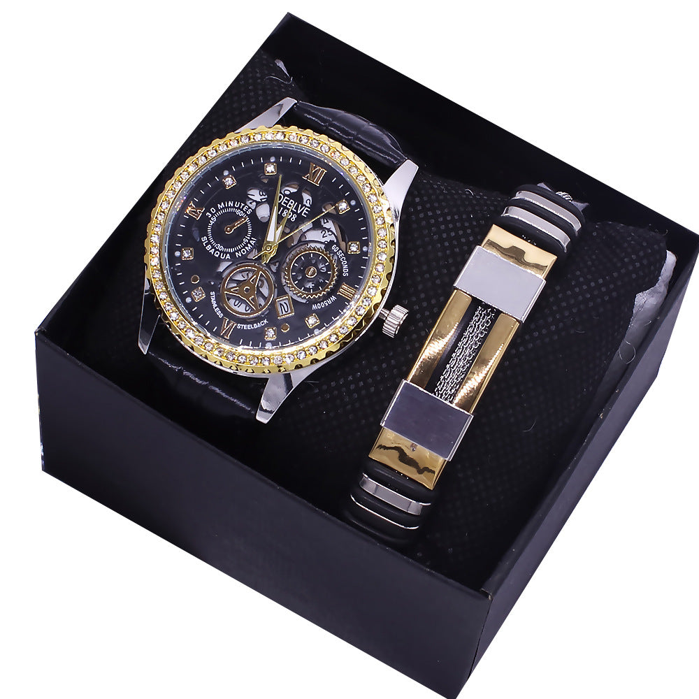 Herren Quarzuhr mit Armband-Set – Bild 6 | LuxeStyle