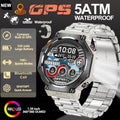 Multifunktionale Outdoor Smartwatch mit Taschenlampe – Ansicht 4