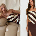 Gepunktetes Bandeau-Top