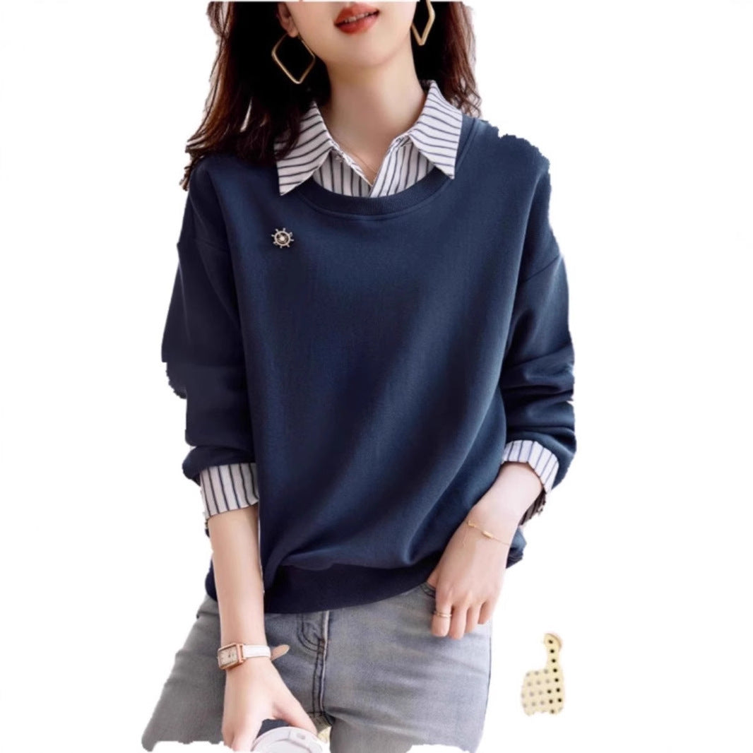 Langarm-Sweatshirt im Zweiteiler-Look – Bild 5 | LuxeStyle