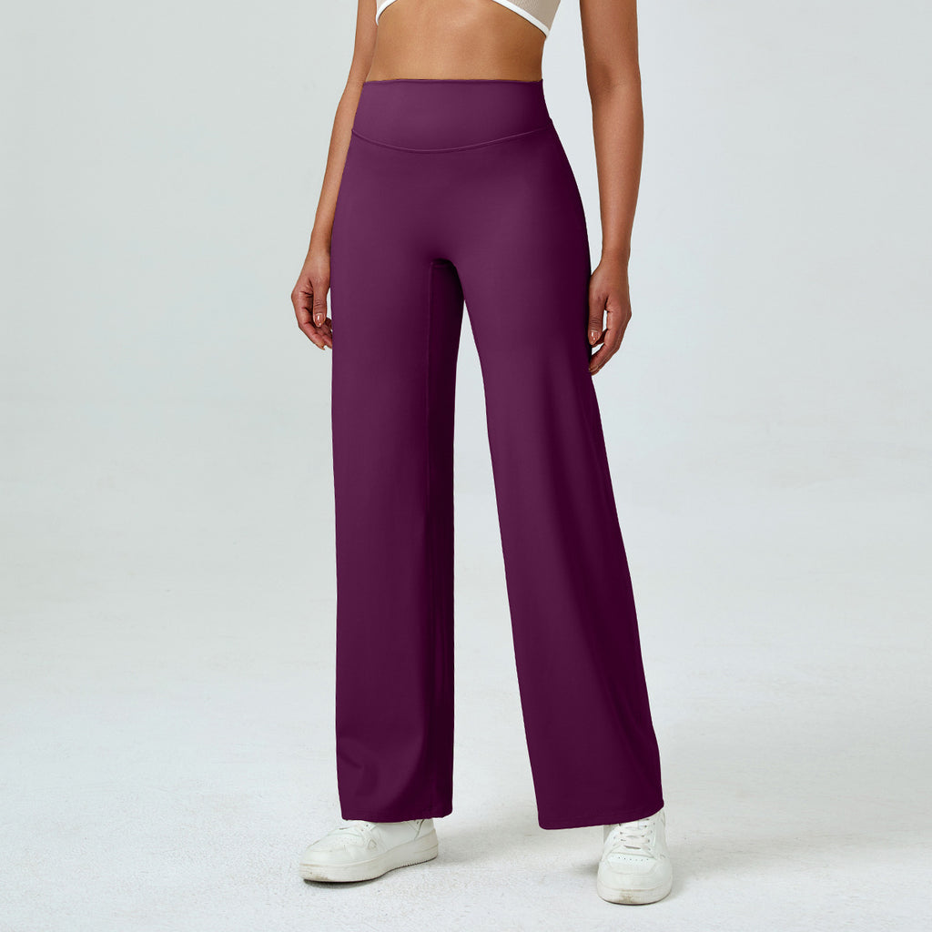 Atmungsaktive Yoga-Hose mit weitem Bein