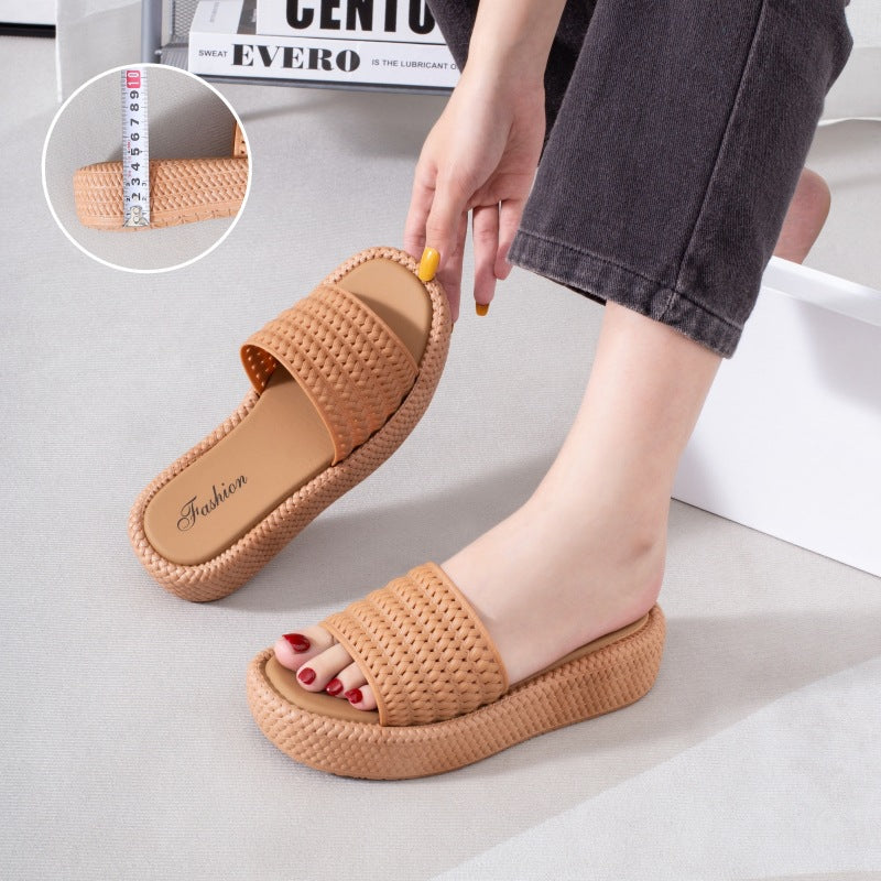 Espadrille Sandalen mit Plateau