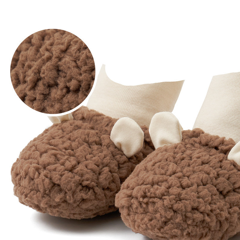 Warme Fleece-Füsslinge für Babys