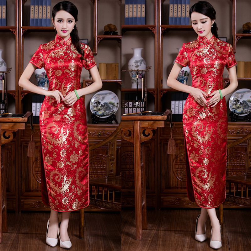Vintage Cheongsam mit Stehkragen – Bild 3 | LuxeStyle