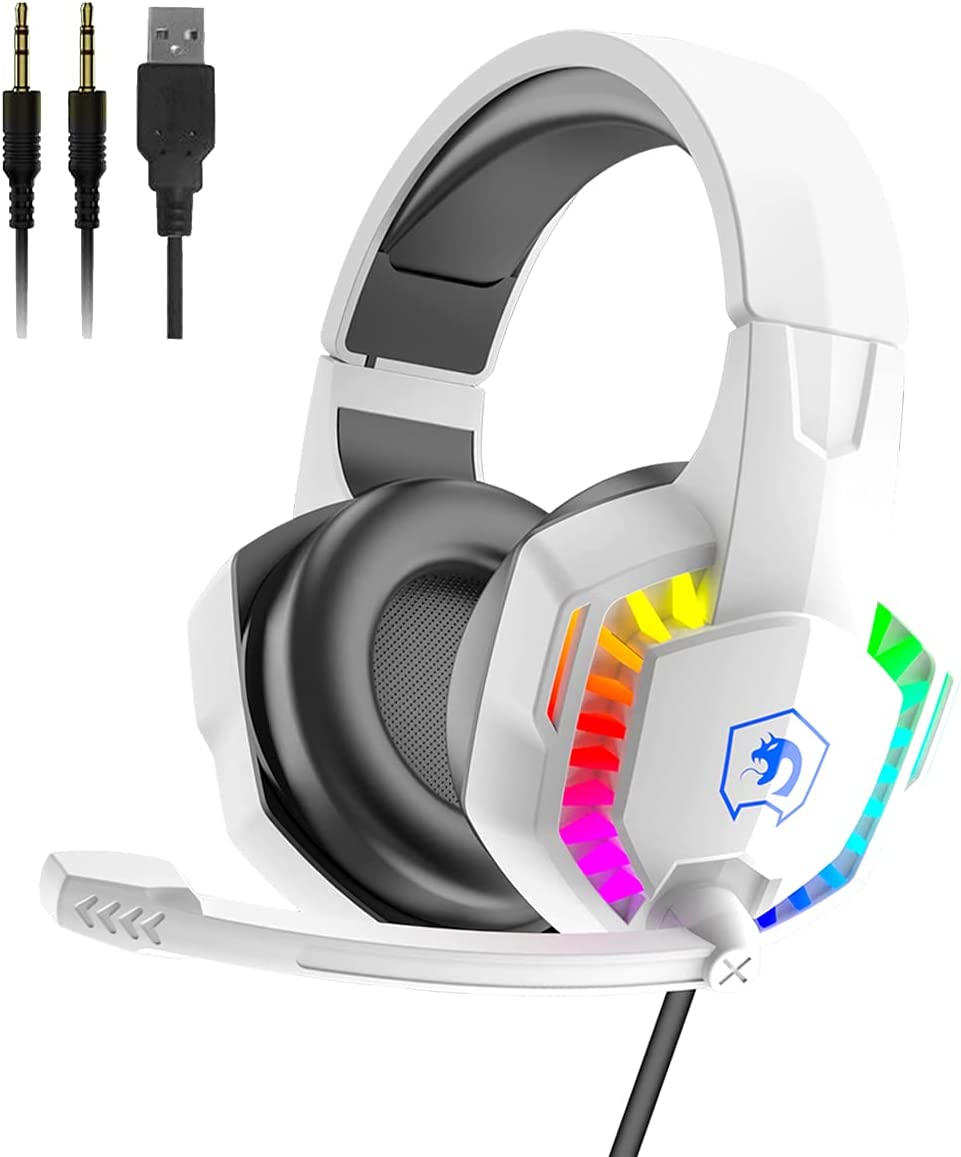 Gaming Headset mit RGB, Stereo-Sound & Mikrofon für PS4