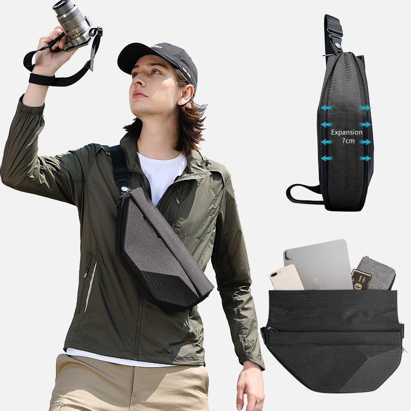 Umhängetasche für Herren mit Diagonal-Funktion – Bild 3 | LuxeStyle
