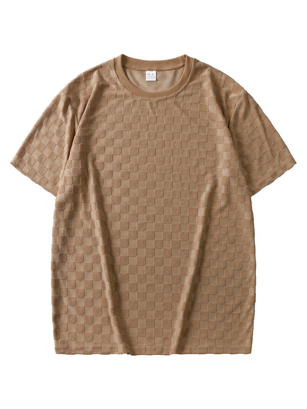 Herren Sommer Jacquard Hemd Kurzarm