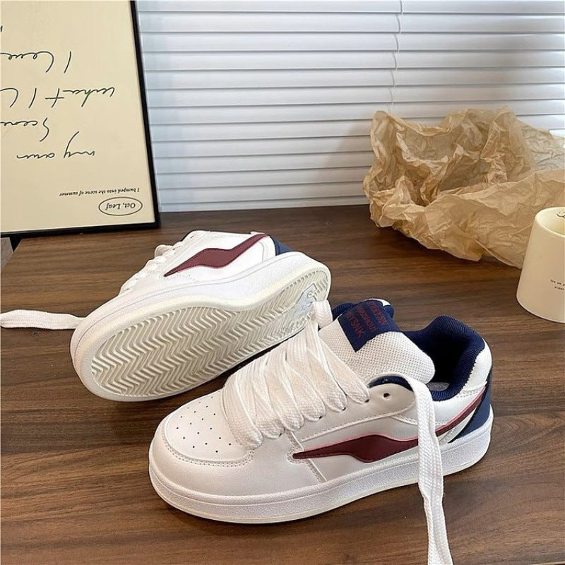 Dopamine Color Matching Preppy Style Damen Board Schuhe