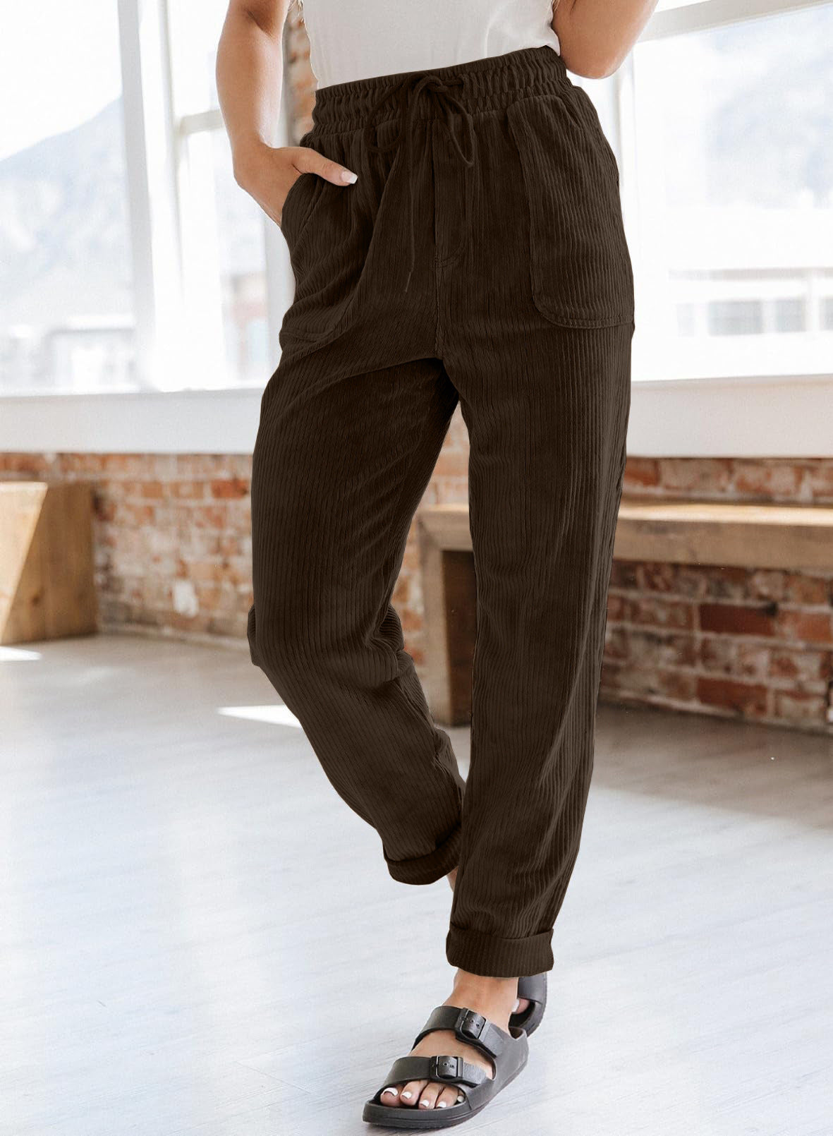 Cords Hose Damen, weiter Schnitt
