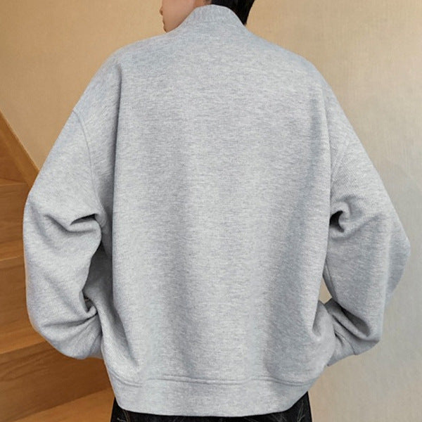 Lässige Langarm-Strickjacke für Herren | LuxeStyle