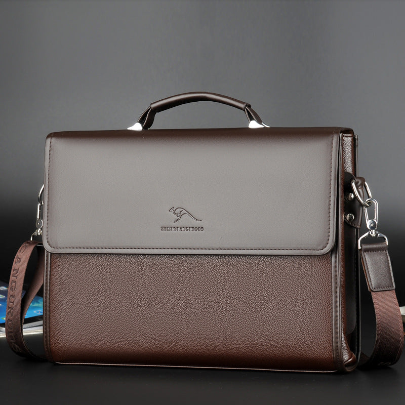 Business Aktentasche Schultertasche aus PU-Leder – Bild 4 | LuxeStyle