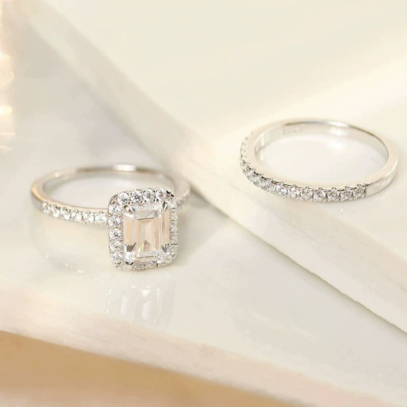 Fang Ziru Stein-Set Damenring aus 925er Silber | LuxeStyle