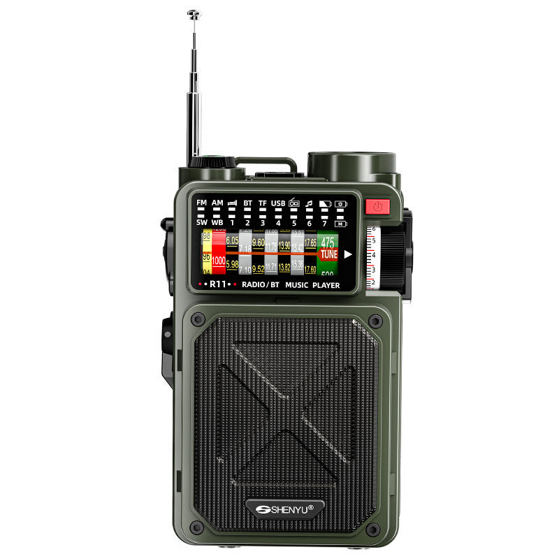 R11 Multi-Funktion Radio mit Handkurbel, Solarladegerät, LED-Licht – Bild 4 | LuxeStyle