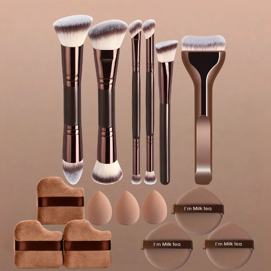 Kaffeebraune Make-up-Pinsel