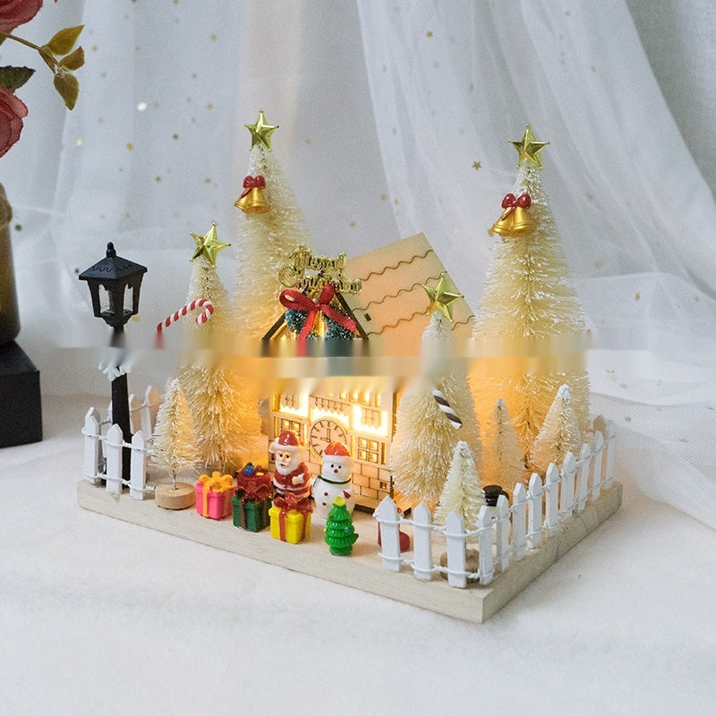 Weihnachts-Holzhütte mit LED-Beleuchtung – Bild 2 | LuxeStyle