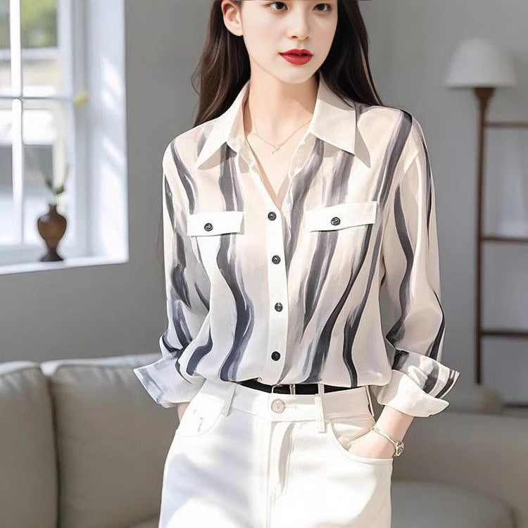 Französisches Langarmshirt gestreift – Bild 4 | LuxeStyle