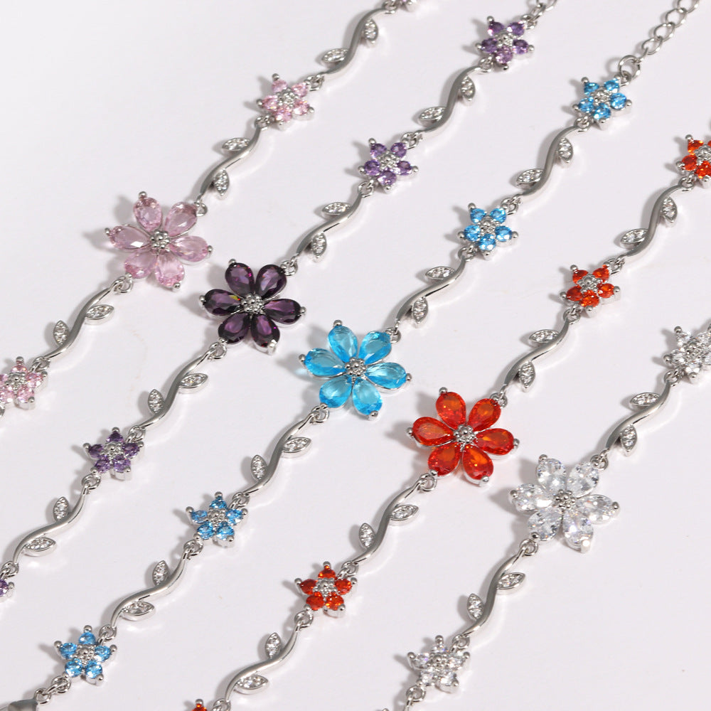 Kupferarmband mit Blüten und Blättern – Bild 9 | LuxeStyle
