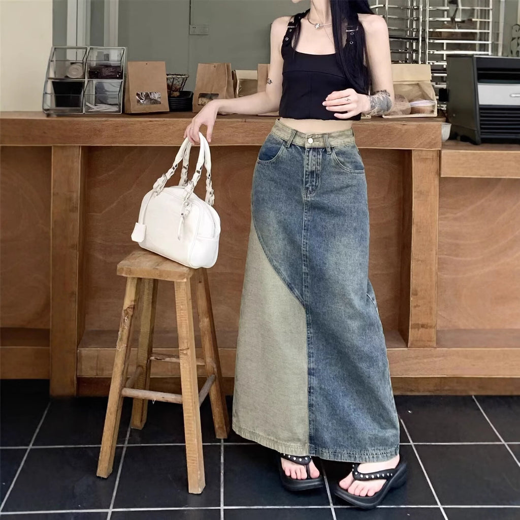 Vielseitiges Denim Etuikleid mit A-Linie – Bild 4 | LuxeStyle
