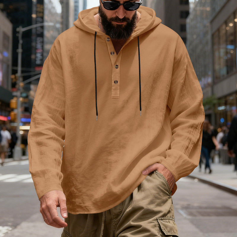 Leinen Hoodie für Herren – Bild 7 | LuxeStyle