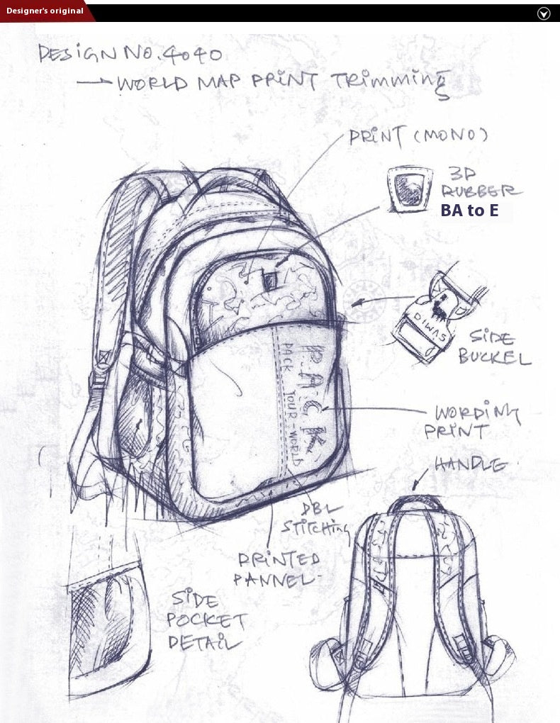Grosses Reise-Backpack mit Doppelriemen | LuxeStyle