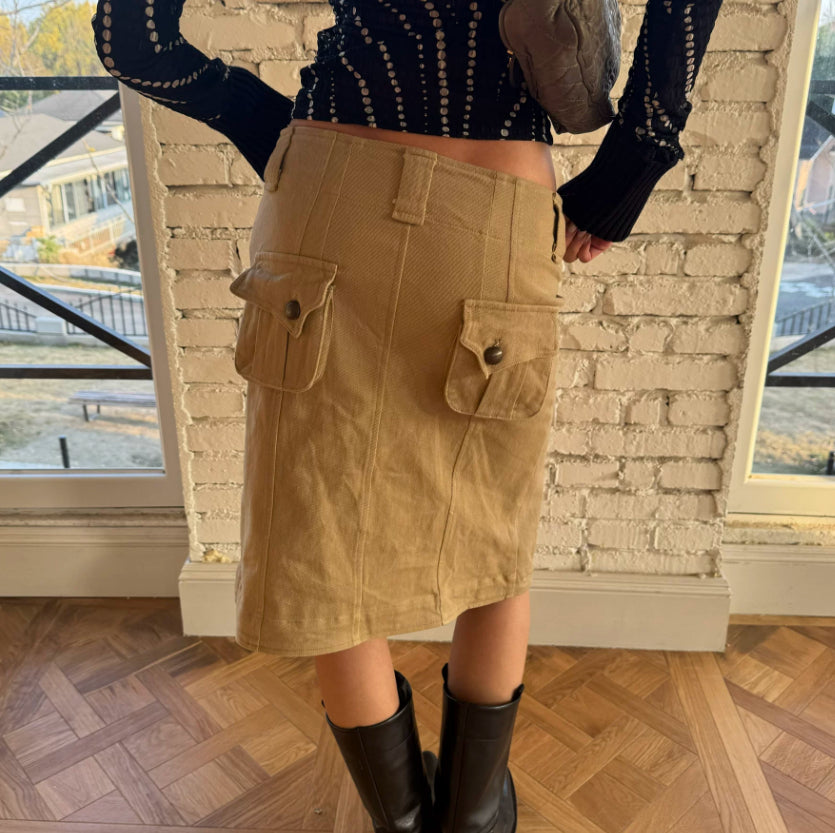 Eleganter Fishtail-Rock im Retro-Stil