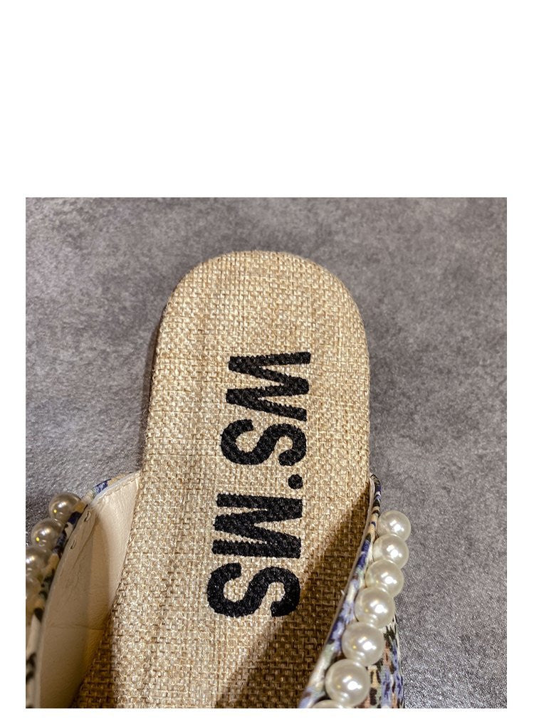 Baotou Schleifen-Sandalen mit Perlen – Bild 4 | LuxeStyle