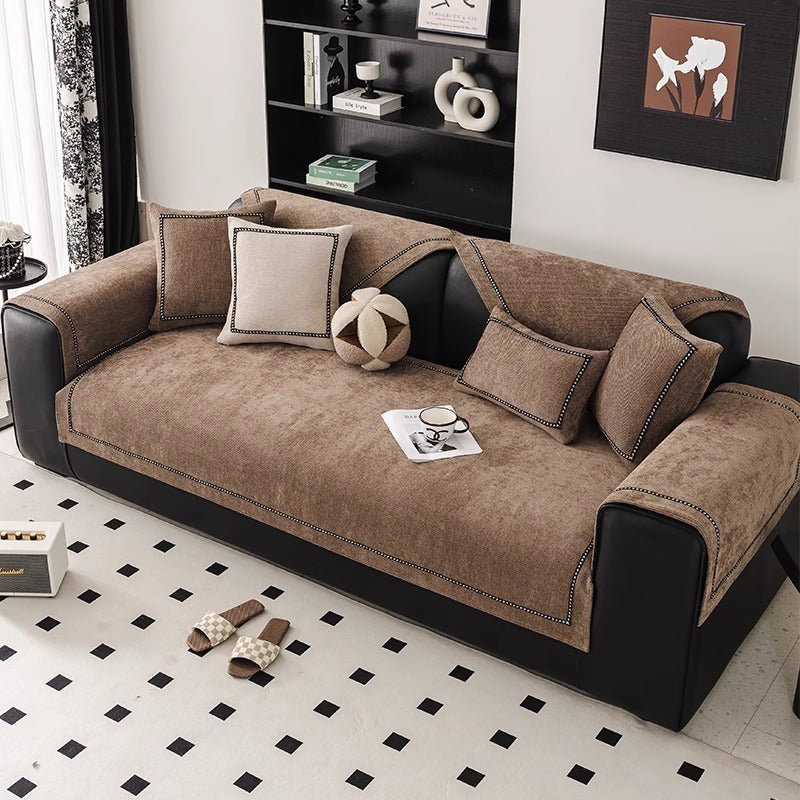 Chenille Anti-Rutsch Sofa-Schonbezug