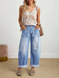 Retro Jeans, gerade geschnitten