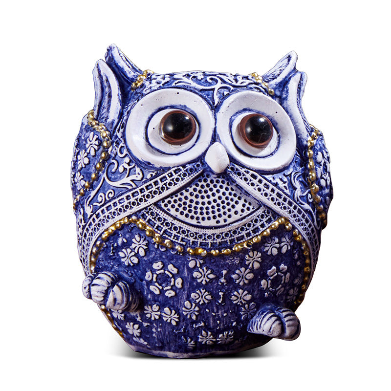 Eulen-Ornamente aus Kunstharz – Bild 2 | LuxeStyle