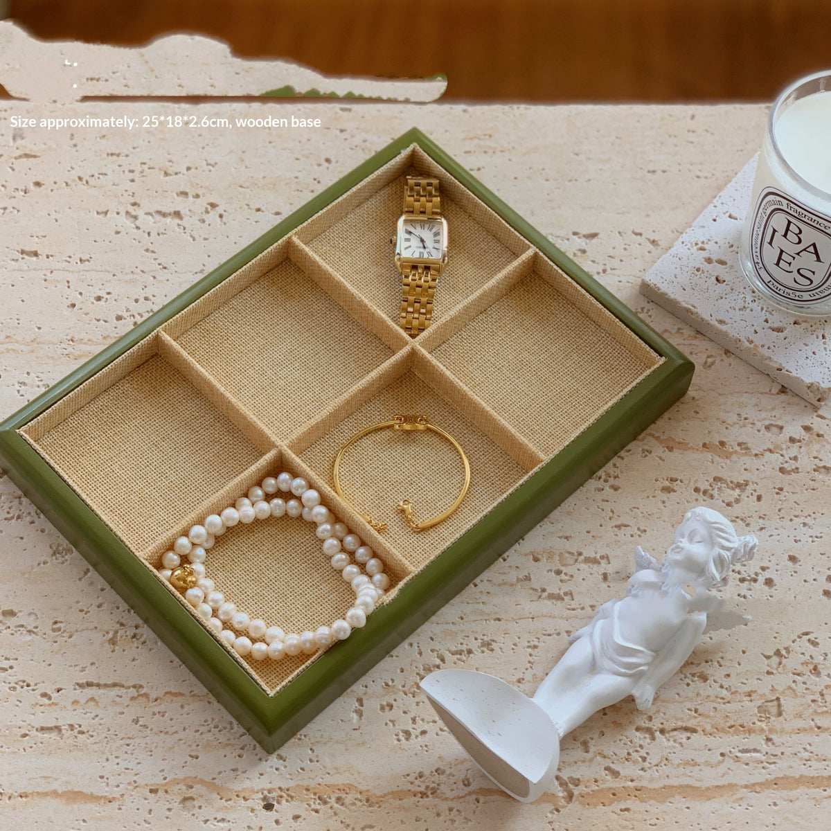 SIXI Schmuckbox aus Nussbaumholz für Uhren und Ringe – Bild 4 | LuxeStyle