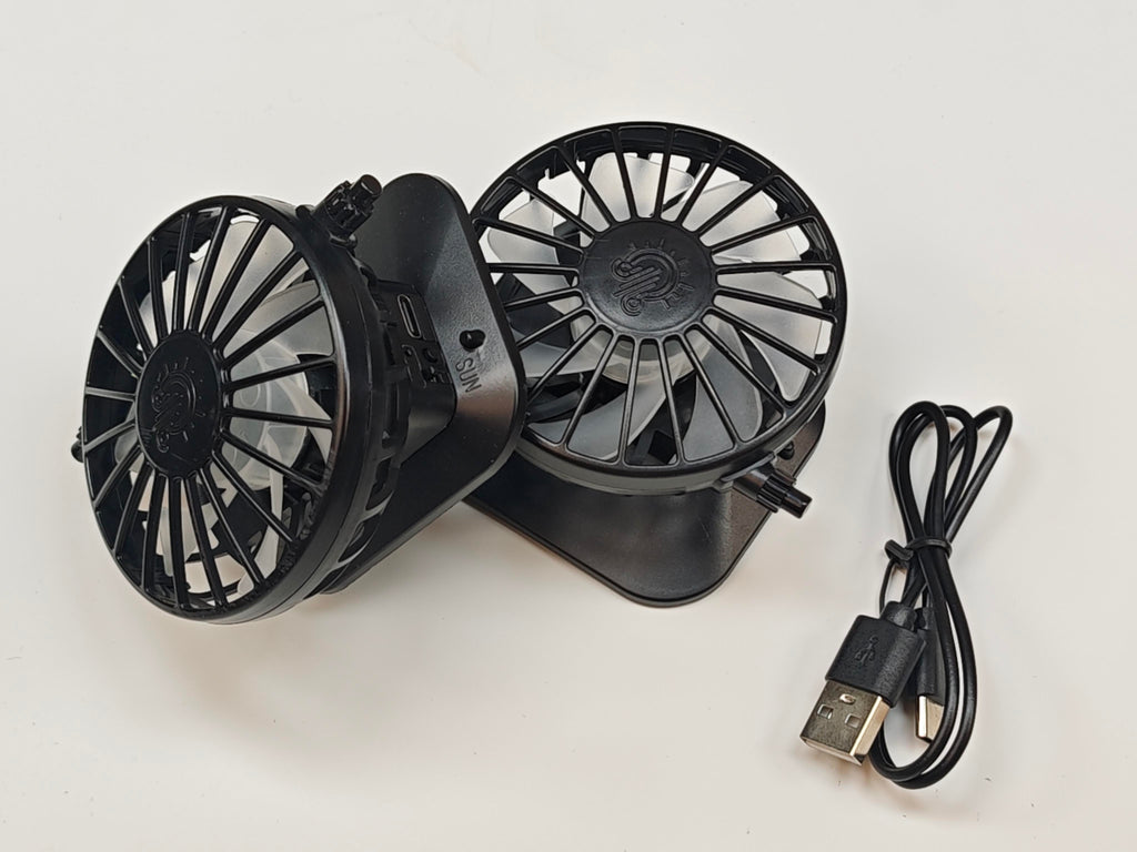 Portabler Sonnenhut mit Kühlventilator