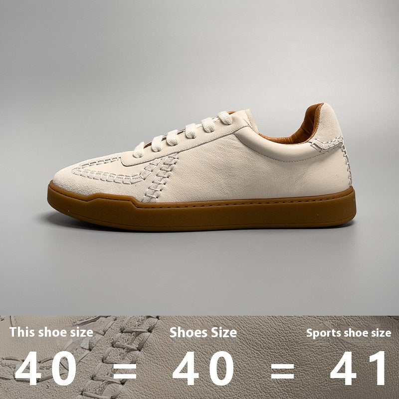 Baseball Low-Cut Leder-Sneaker für Herren