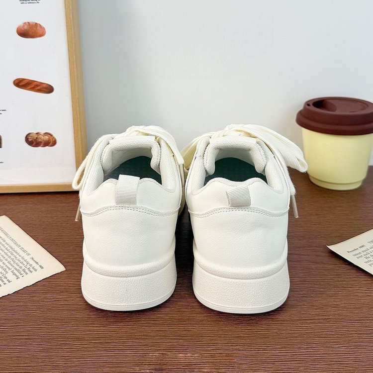 Weisse Plateau-Sneakers für Damen