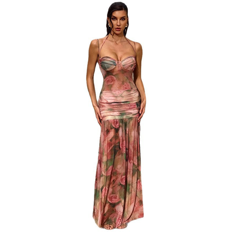 A-Linien Minikleid mit Blumenmuster – Bild 3 | LuxeStyle
