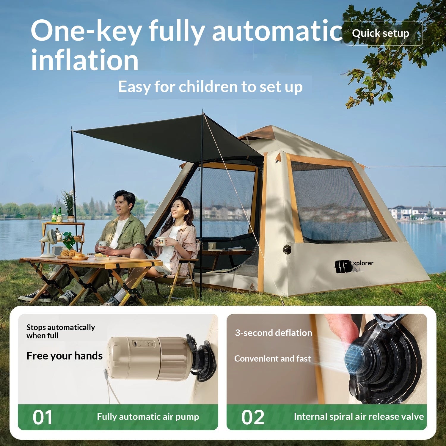Portables Outdoor Luftzelt