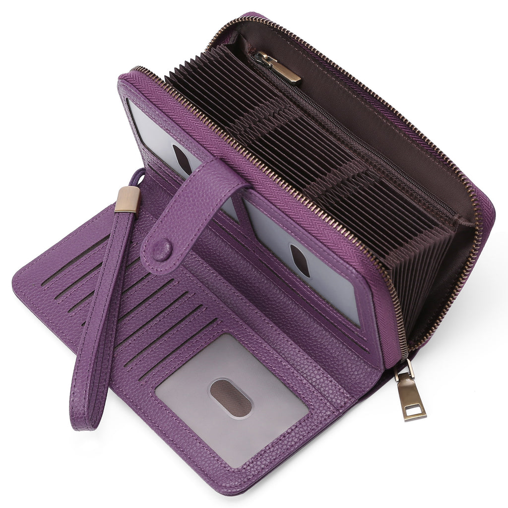 Erweiterbarer Kartenhalter Damen Langwallet – Bild 13 | LuxeStyle