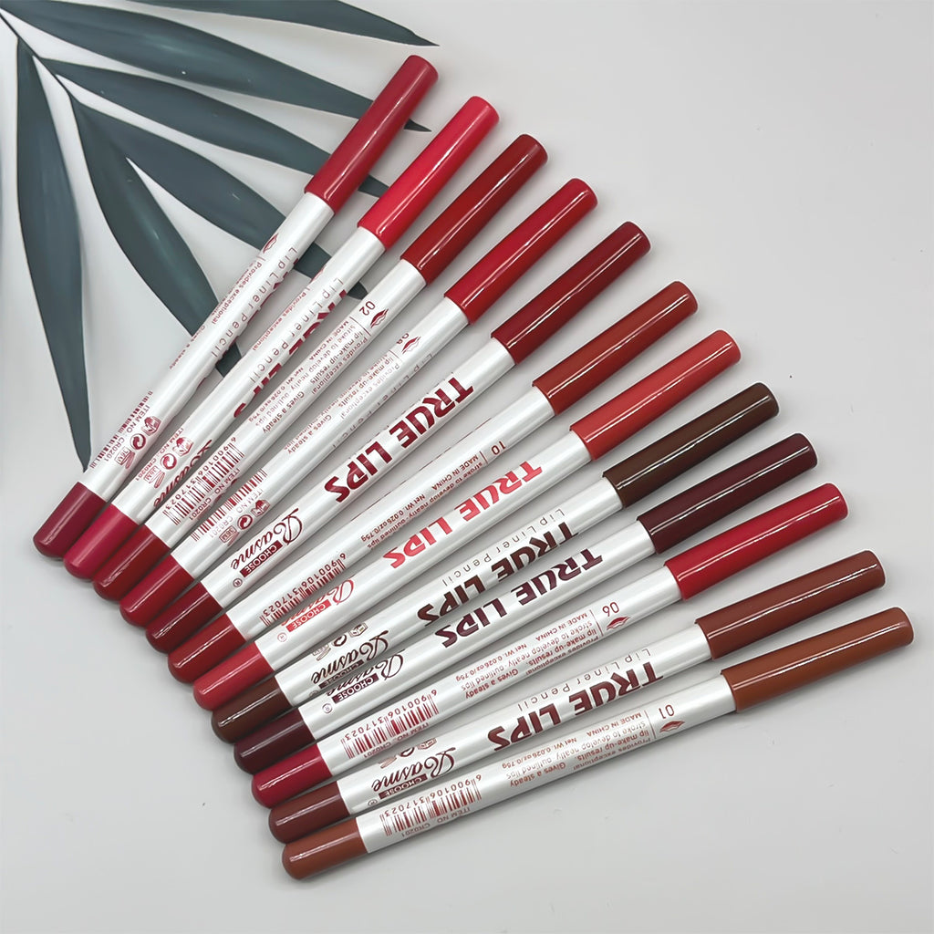 Lippenkonturenstift-Set · 12 Stück – Bild 3 | LuxeStyle