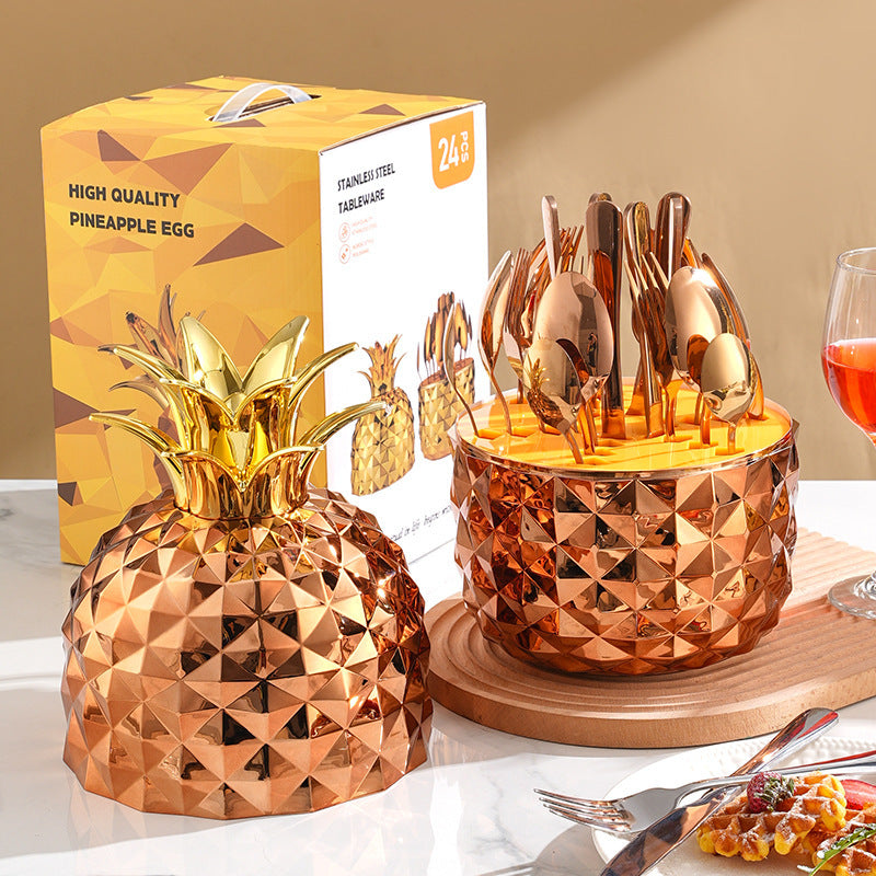 24-teiliges Edelstahl-Besteckset – Bild 3 | LuxeStyle