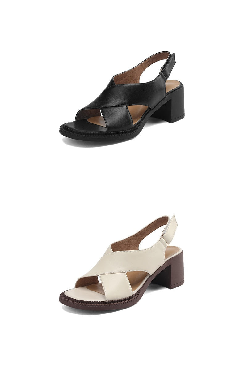 Retro-Sandalen mit Riemen und Blockabsatz – Bild 13 | LuxeStyle