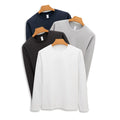Langärmliges Rundhals-T-Shirt für Alltag | LuxeStyle