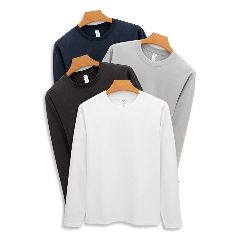 Langärmliges Rundhals-T-Shirt für Alltag | LuxeStyle