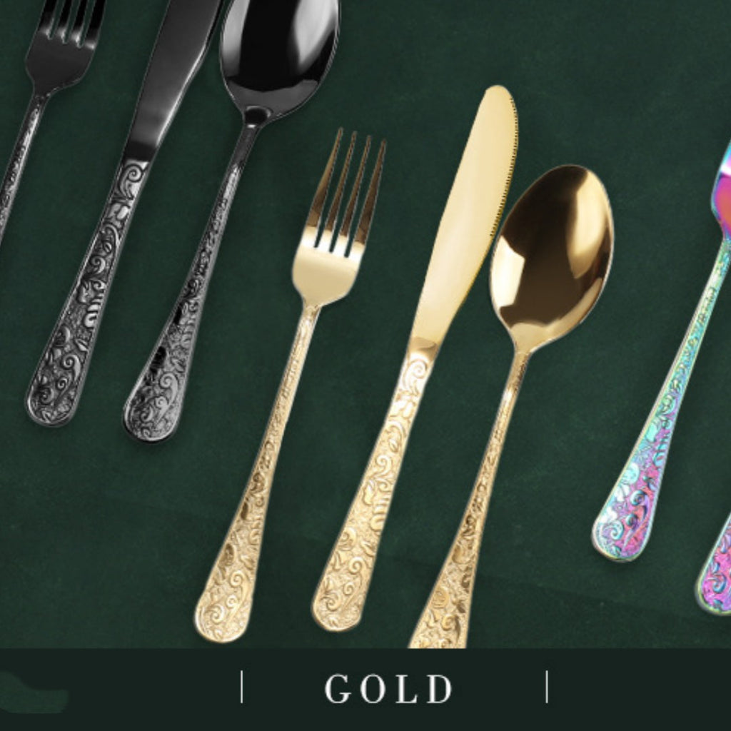 Besteck-Set aus Edelstahl, 30-teilig – Bild 3 | LuxeStyle