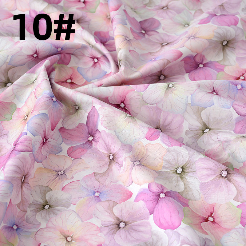 Dünner Baumwollstoff mit Pflanzen- und Blumenmuster – Bild 19 | LuxeStyle