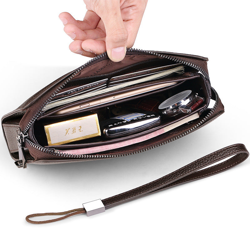 Echter Leder Clutch mit Zahlenschloss – Bild 6 | LuxeStyle